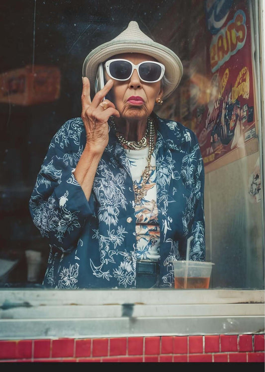 cinematic urban portrait wall art-Street Icon Wall Art