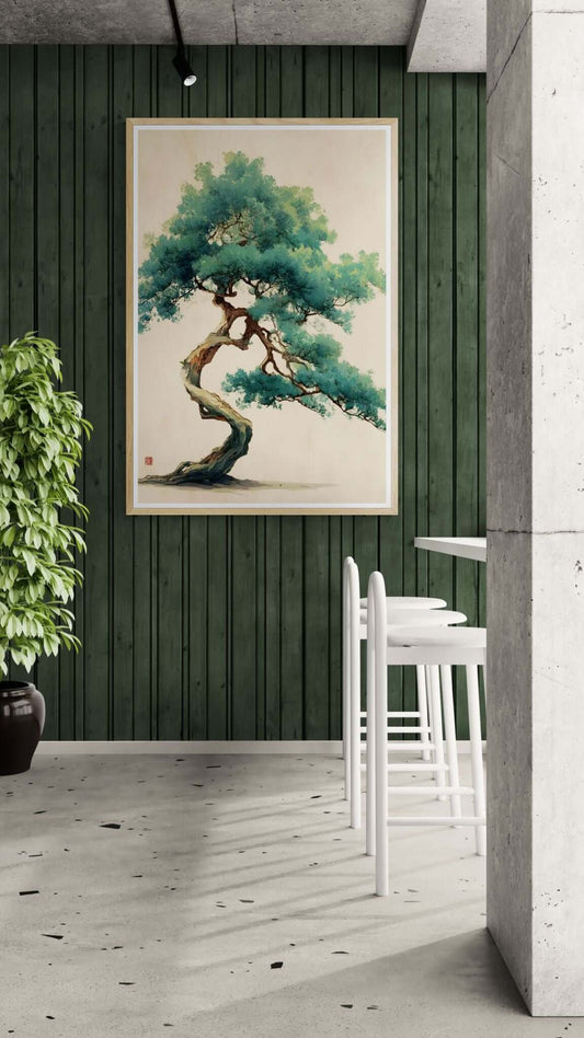 minimalist pine tree art-Enduring Grace
