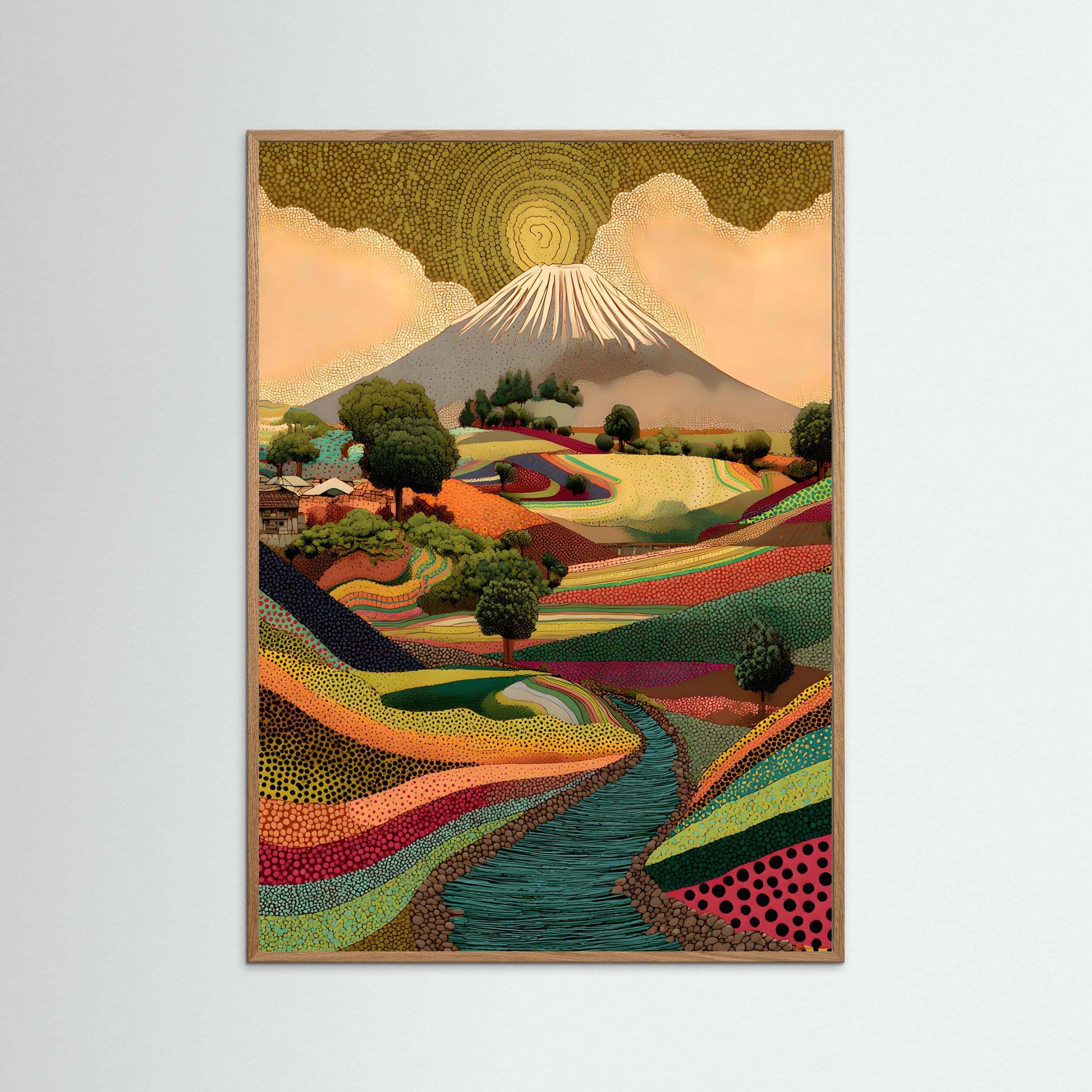 Sacred Valley of Fuji – Minimalist Japanese Landscape Art