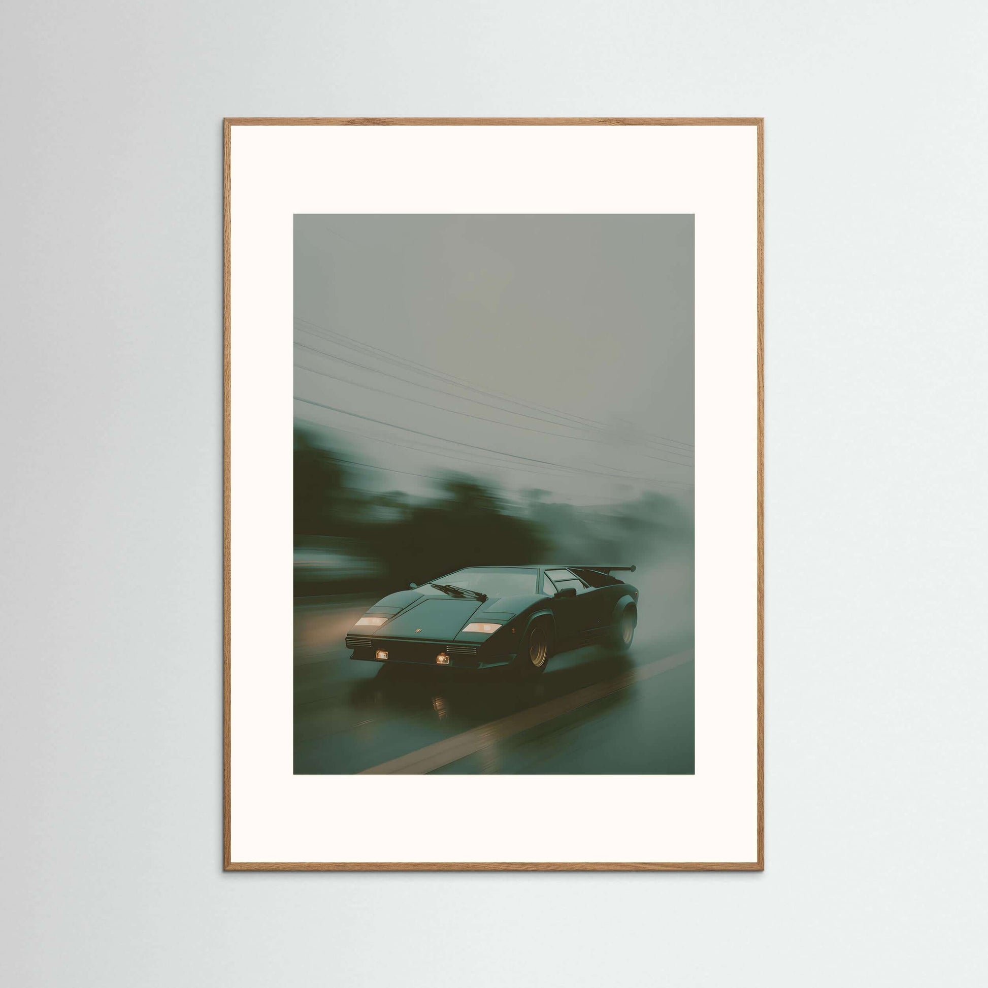 Lamborghini Countach wall art – Cinematic Supercar Canvas Print