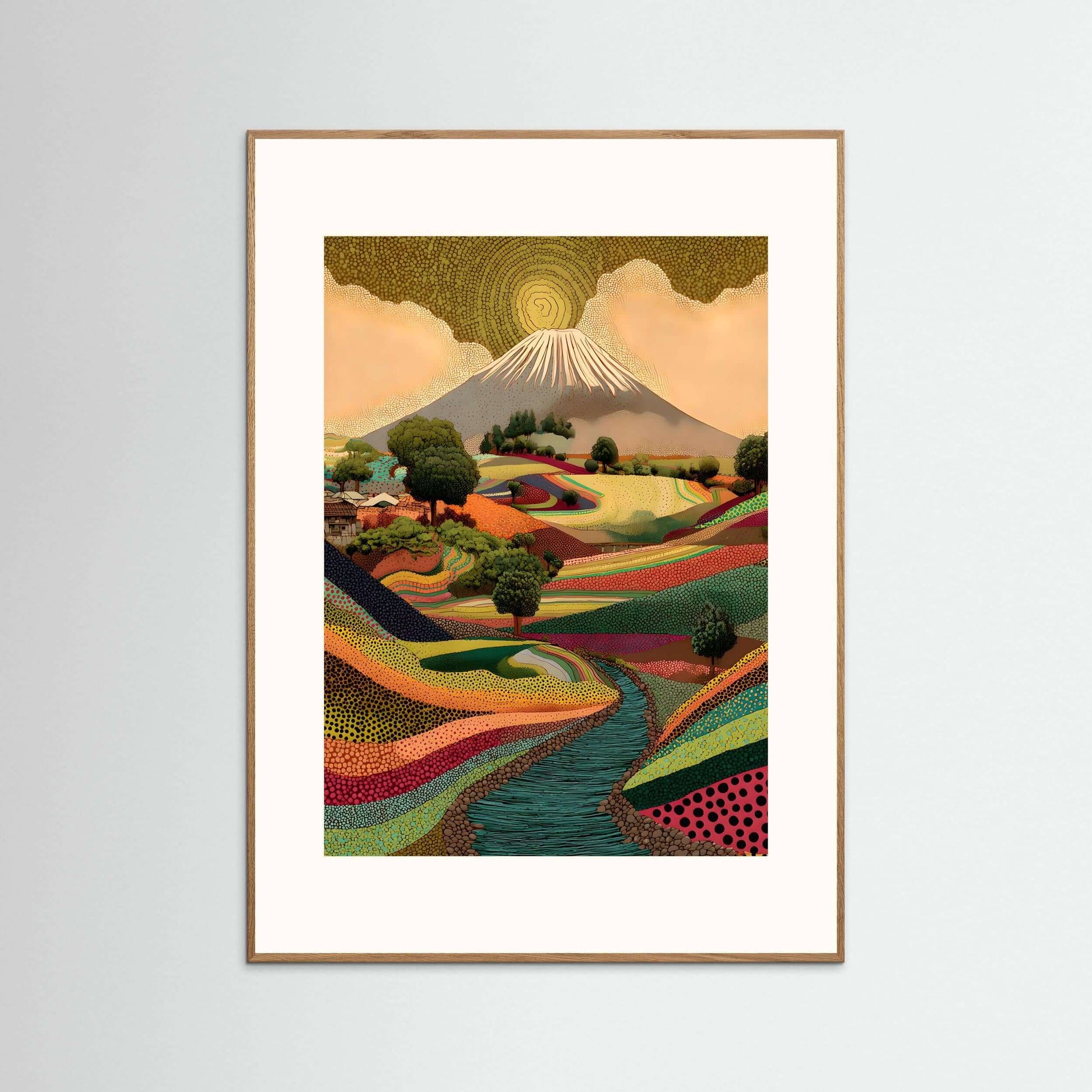 Sacred Valley of Fuji – Minimalist Japanese Landscape Art