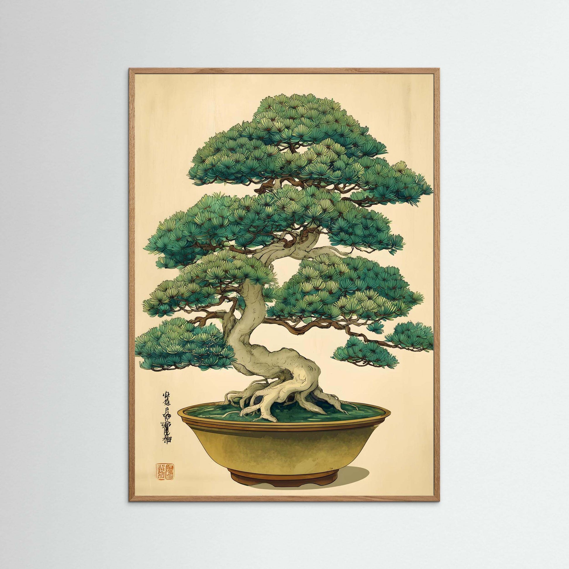  Japanese bonsai tree wall art-Timeless Balance