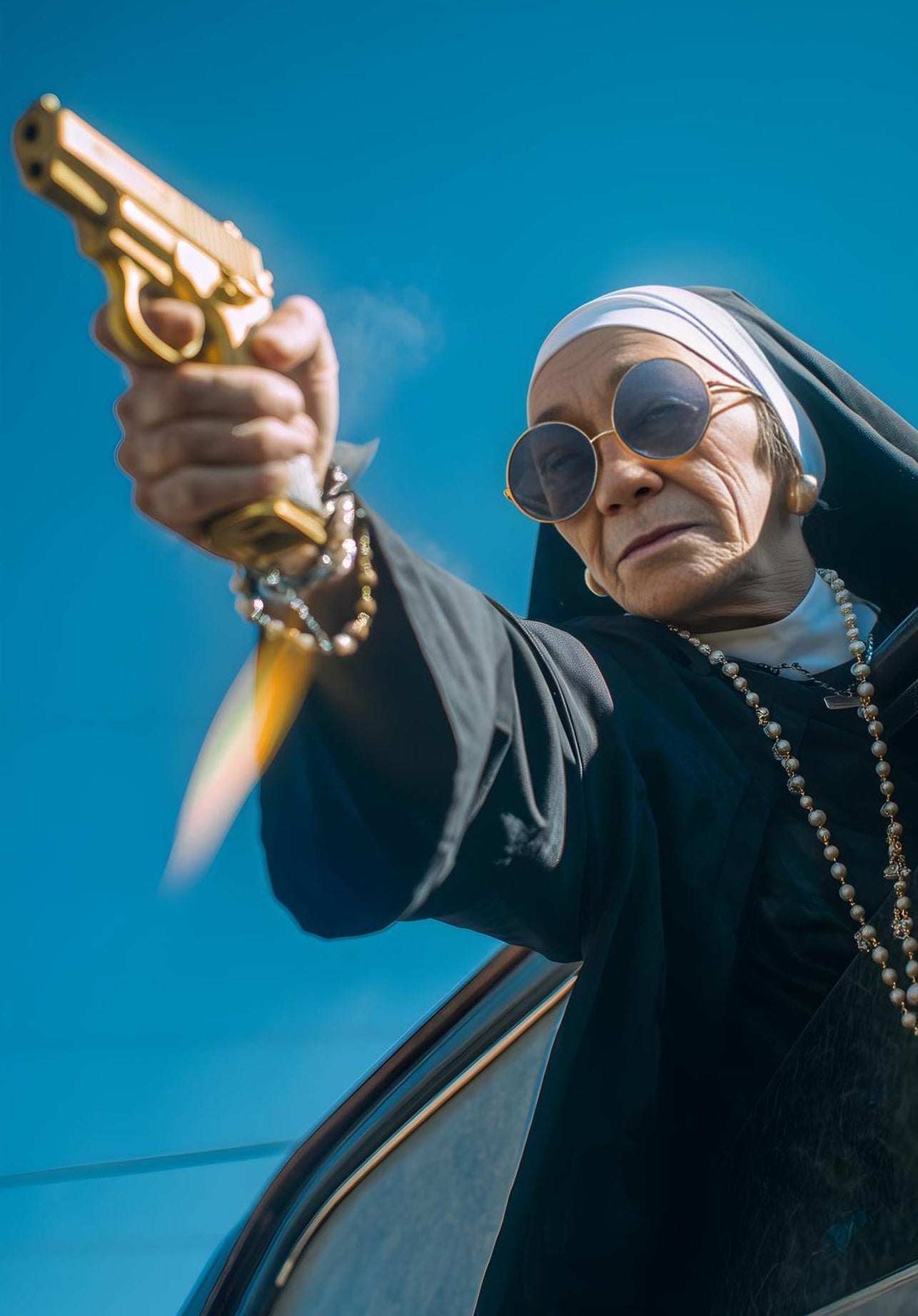 Rebel Faith Wall Art – Cinematic Street Portrait Canvas Print