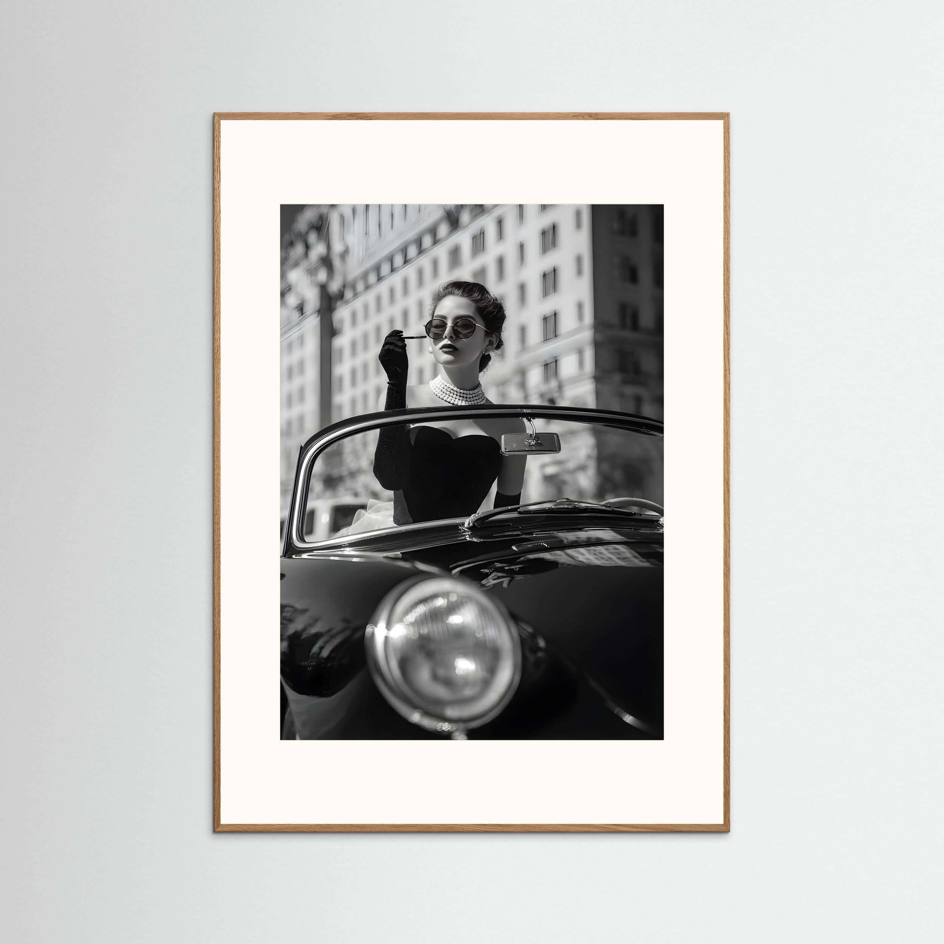 vintage luxury fashion wall art-Vintage Noir Elegance Print 