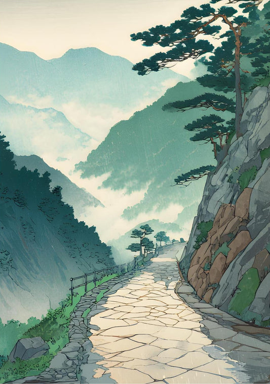 The Path Between Pines