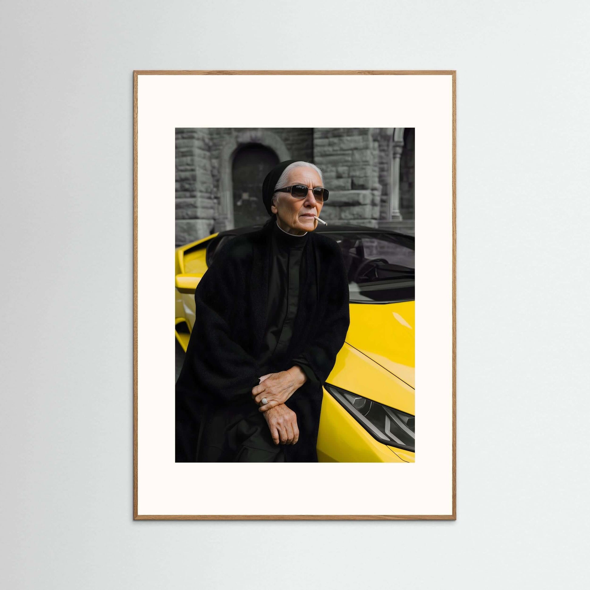 cinematic nun wall art-Rebel Nun Wall Art 