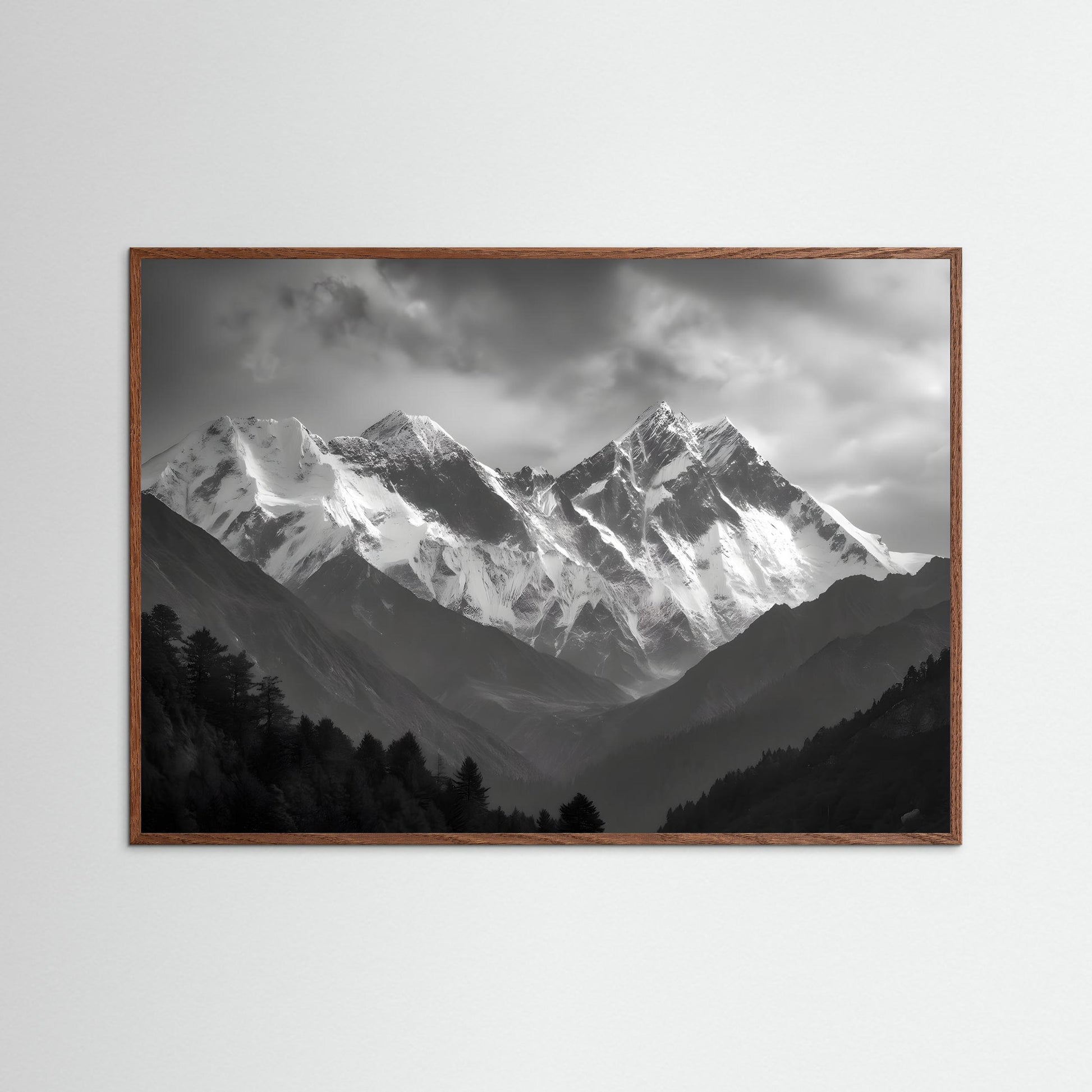 Black and White Mountain Pike Peaks Landscape