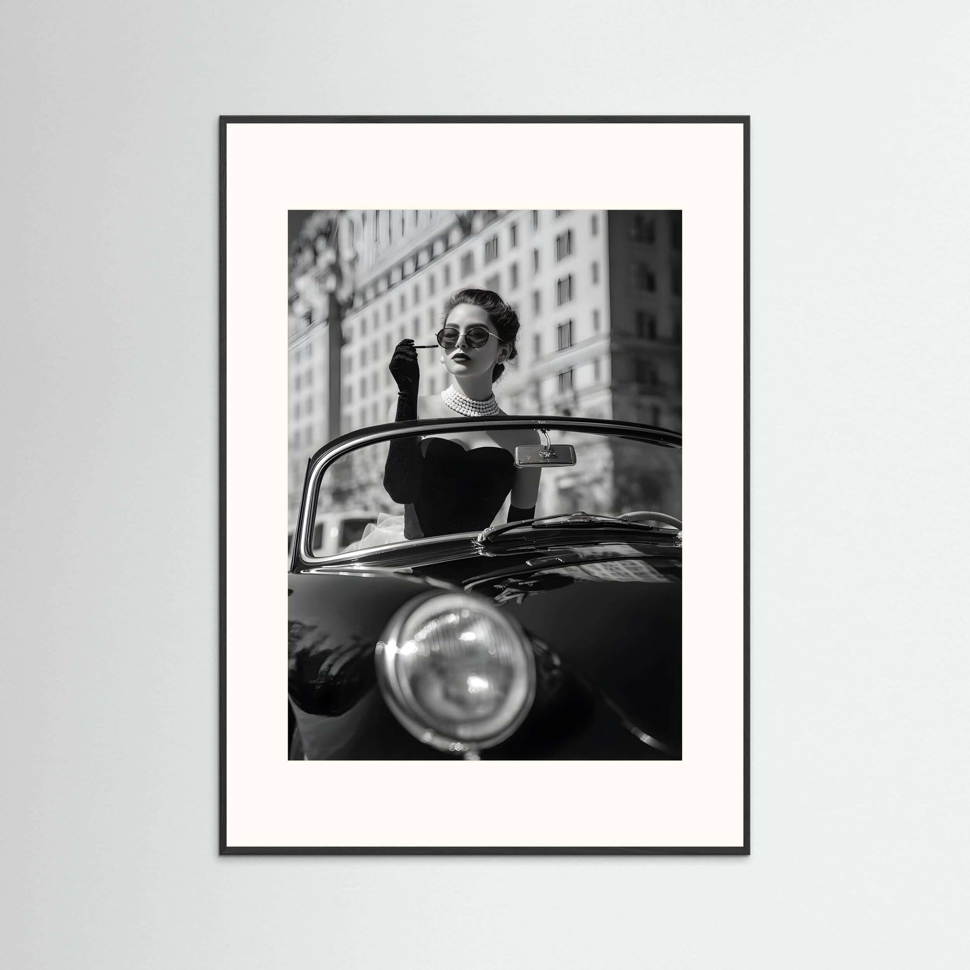 vintage luxury fashion wall art-Vintage Noir Elegance Print 