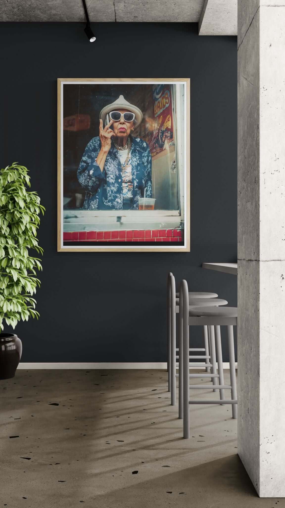 cinematic urban portrait wall art-Street Icon Wall Art 