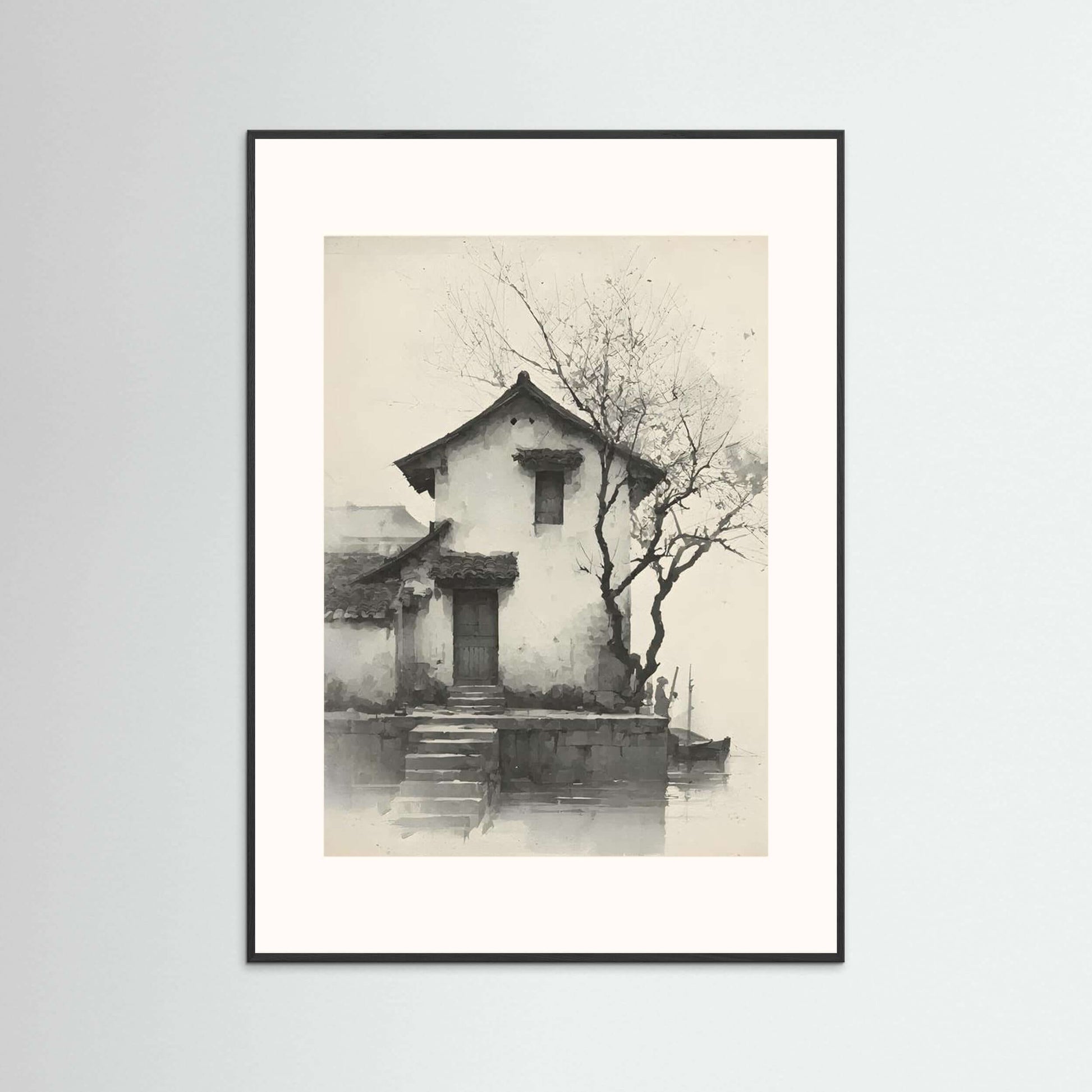minimalist ink house design-Silent Dwelling
