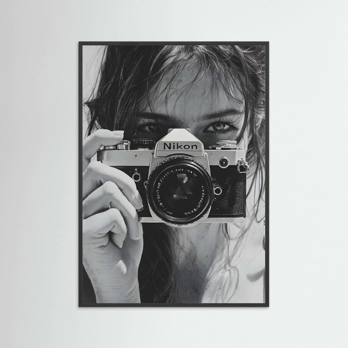  black and white photography wall art-Vintage Photographer Portrait 