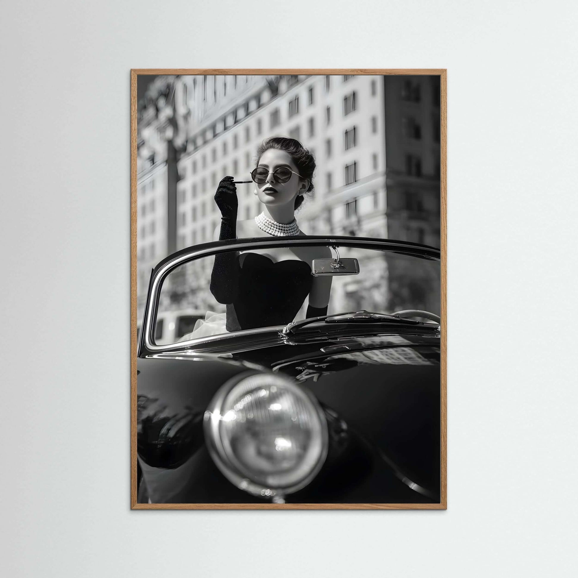 vintage luxury fashion wall art-Vintage Noir Elegance Print 