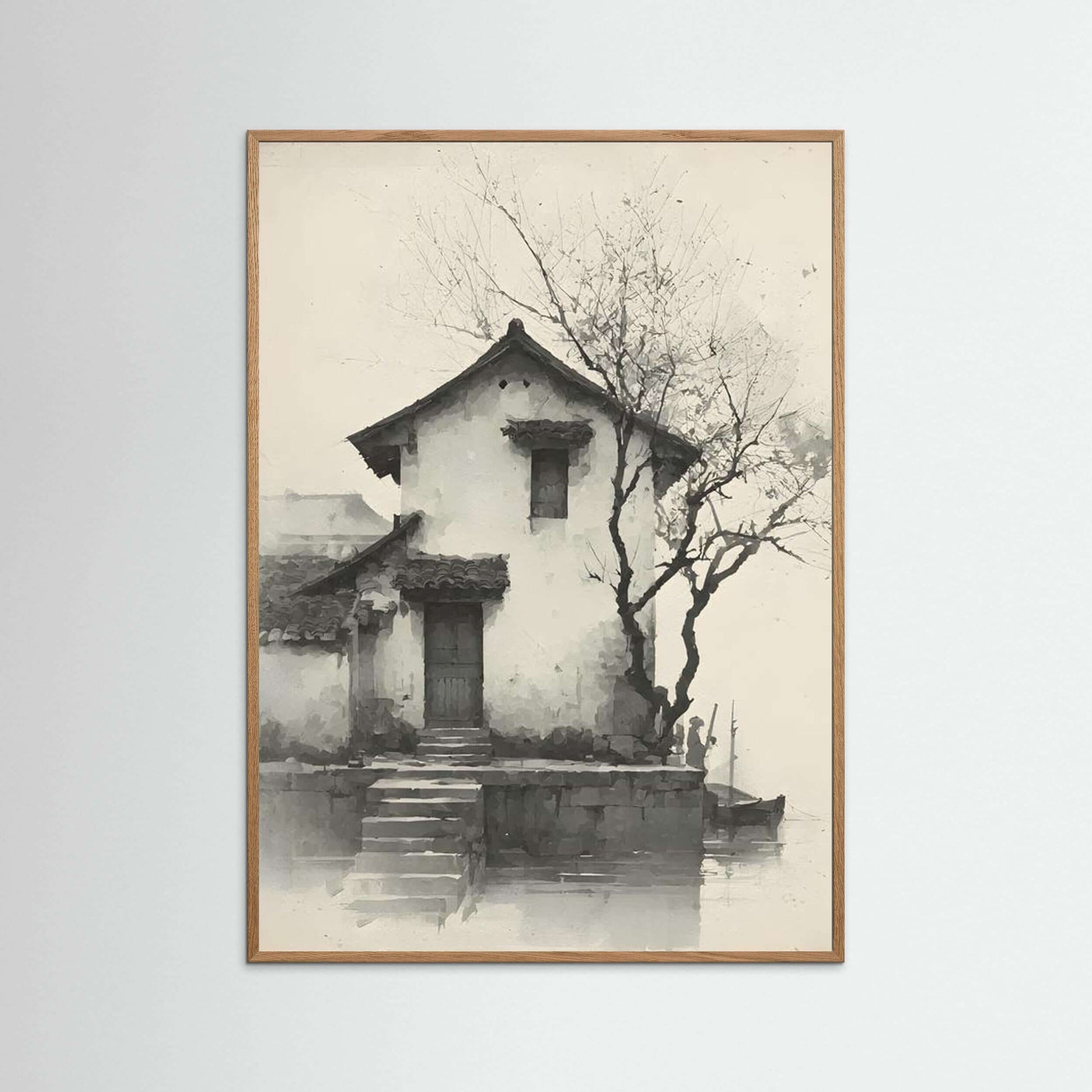 minimalist ink house design-Silent Dwelling