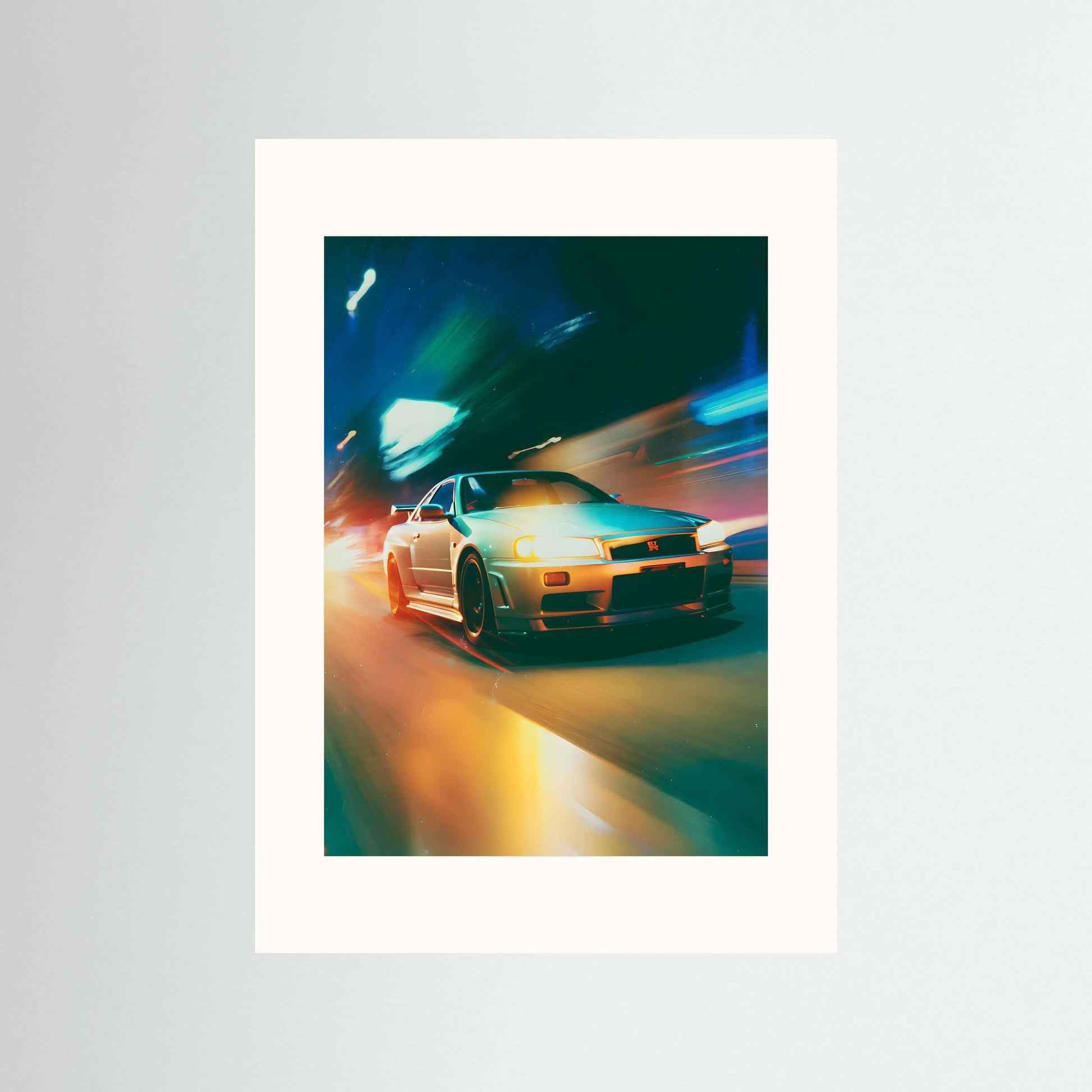 neon cinematic wall art-Neon Velocity Wall Art 