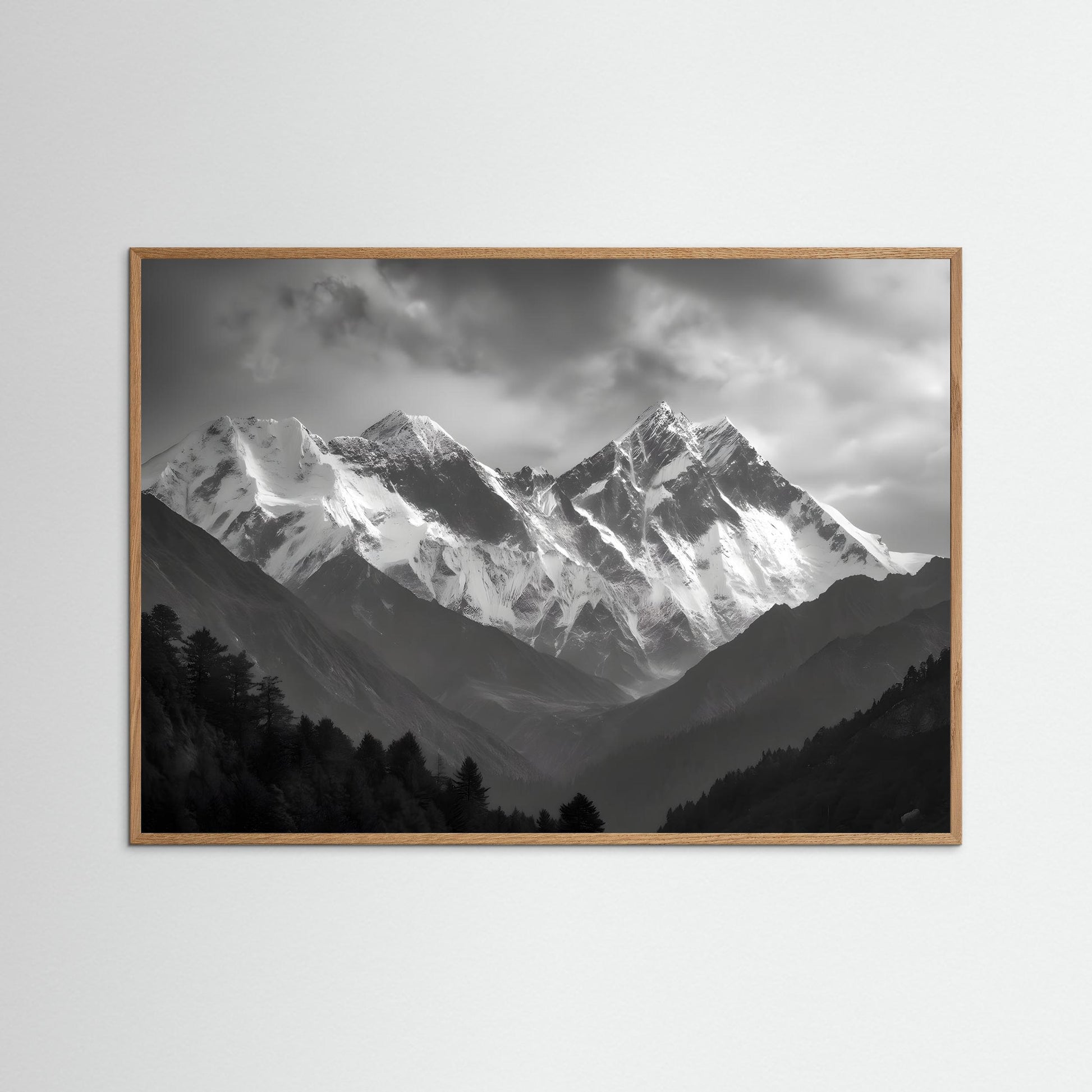 Black and White Mountain Pike Peaks Landscape