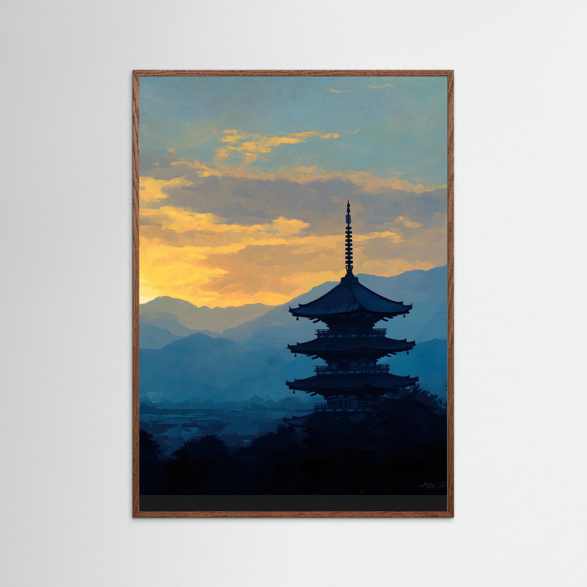 Pagoda at Sunset