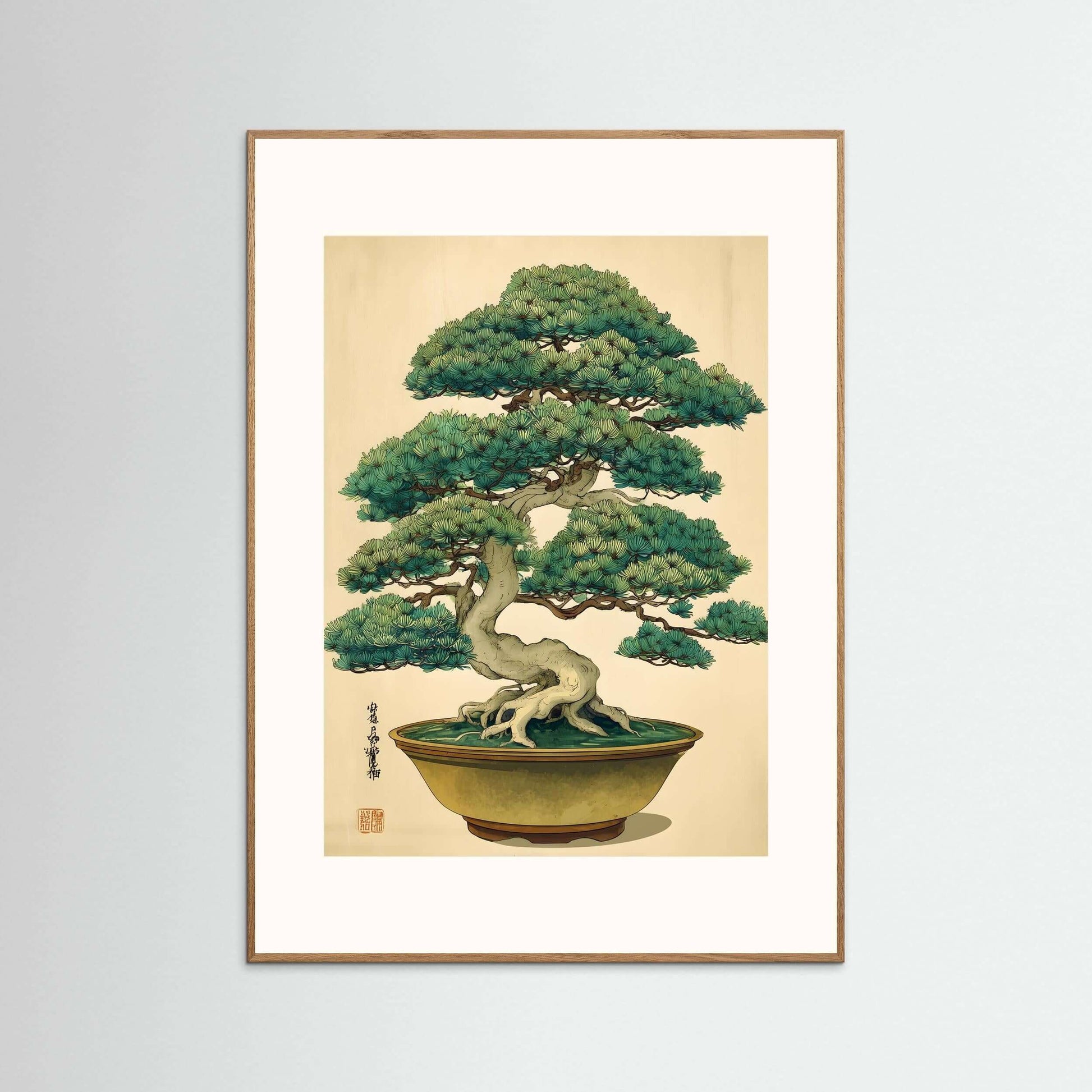  Japanese bonsai tree wall art-Timeless Balance