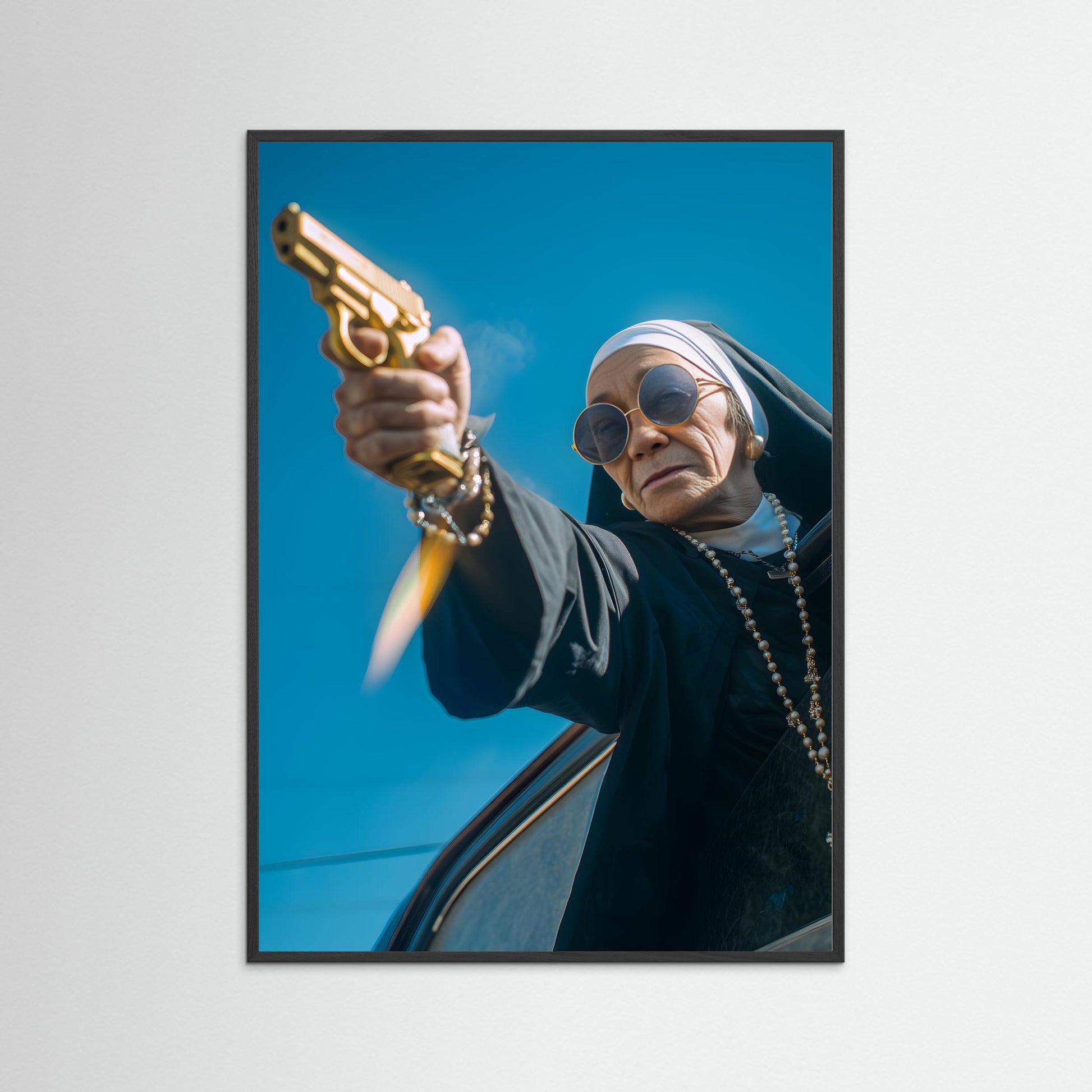 Rebel Faith Wall Art – Cinematic Street Portrait Canvas Print