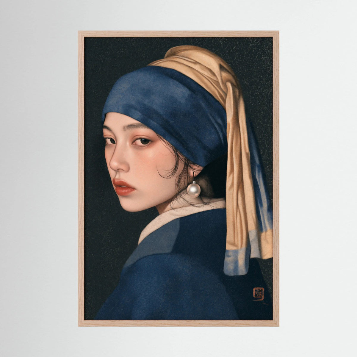 Midnight Pearl – Portrait Wall Art