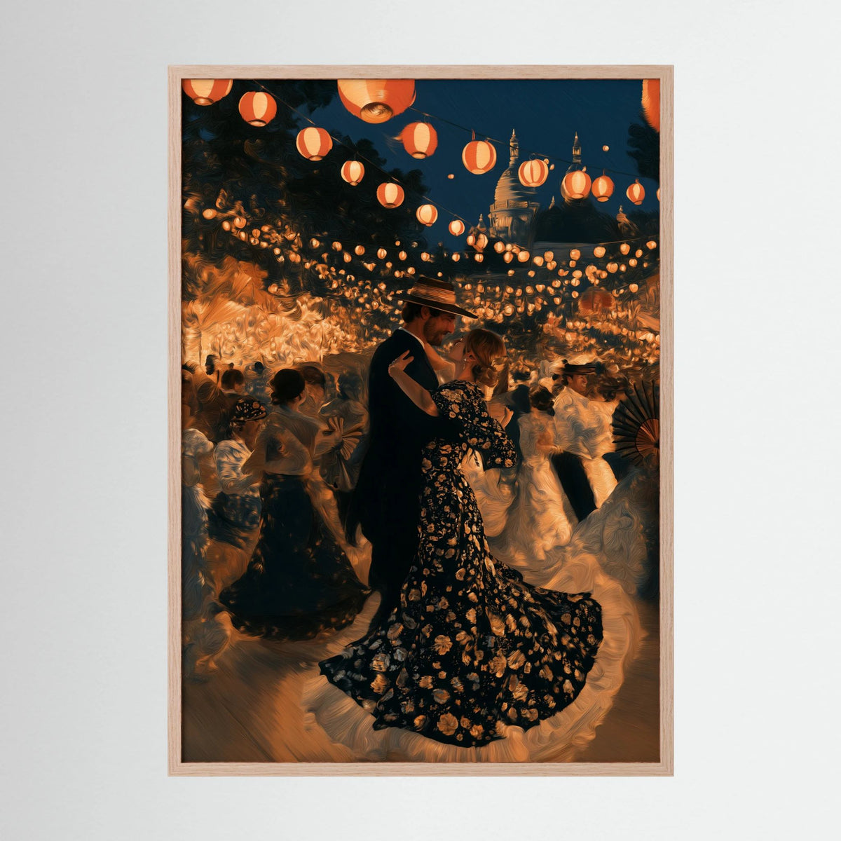 Lantern Festival Wall Art – Romantic Dance Night Print