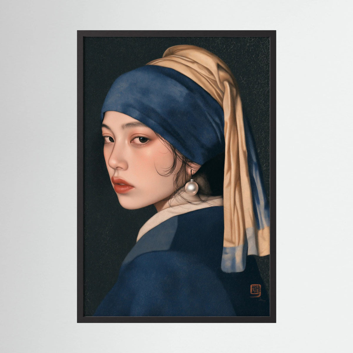 Midnight Pearl – Portrait Wall Art