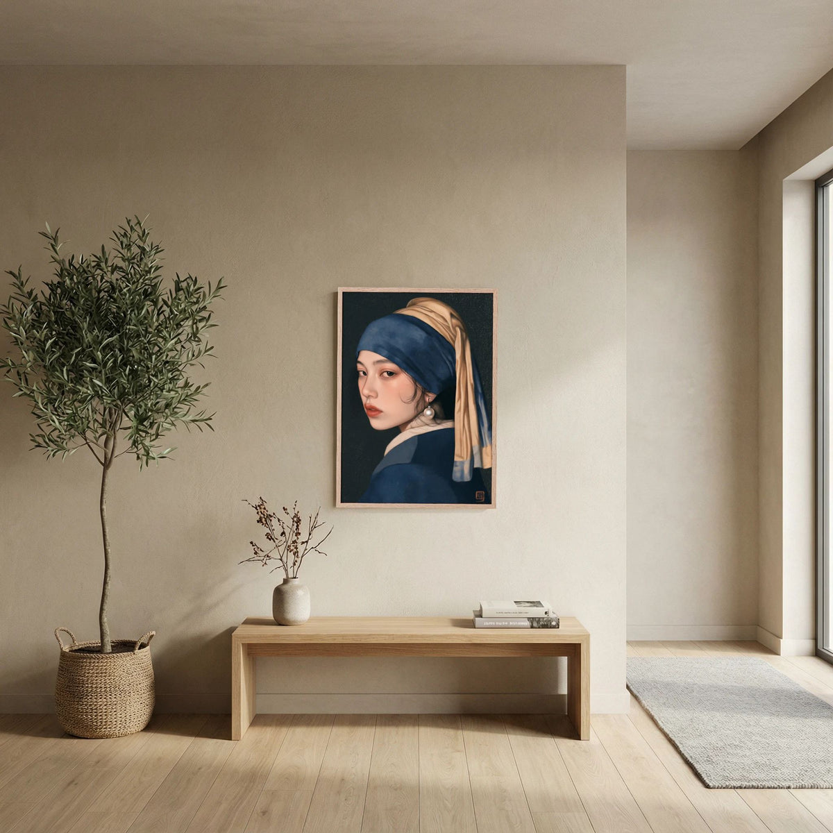 Midnight Pearl – Portrait Wall Art