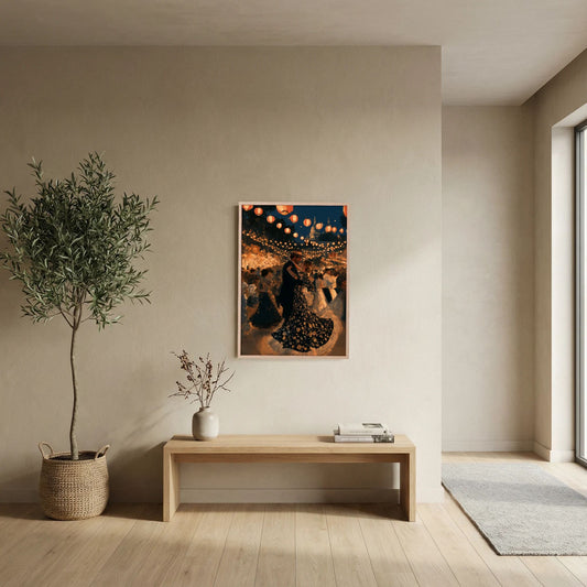 Lantern Festival Wall Art – Romantic Dance Night Print