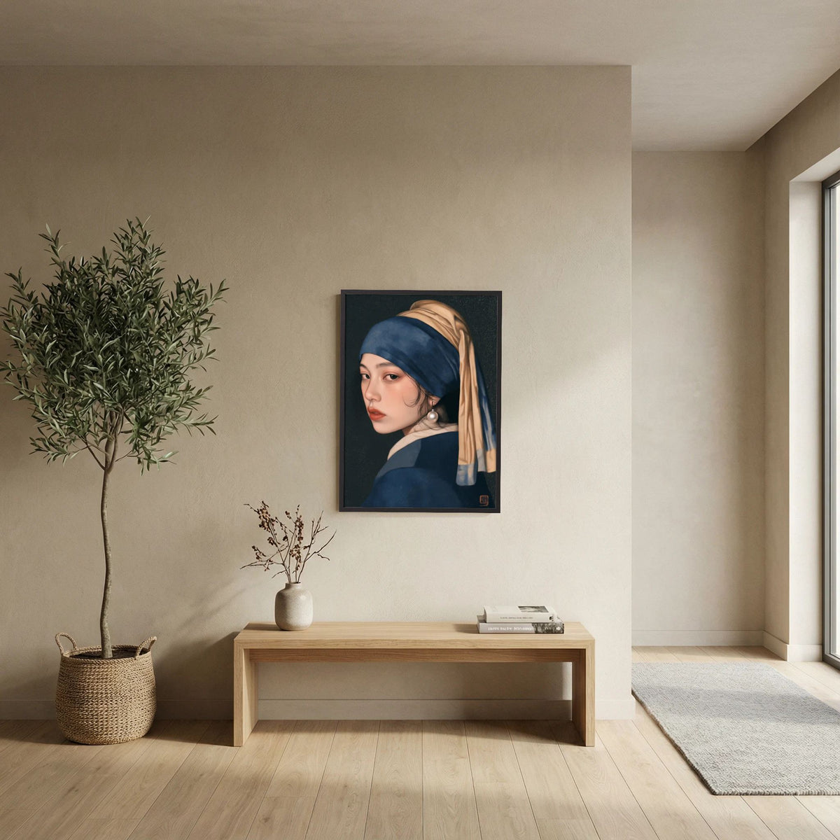 Midnight Pearl – Portrait Wall Art