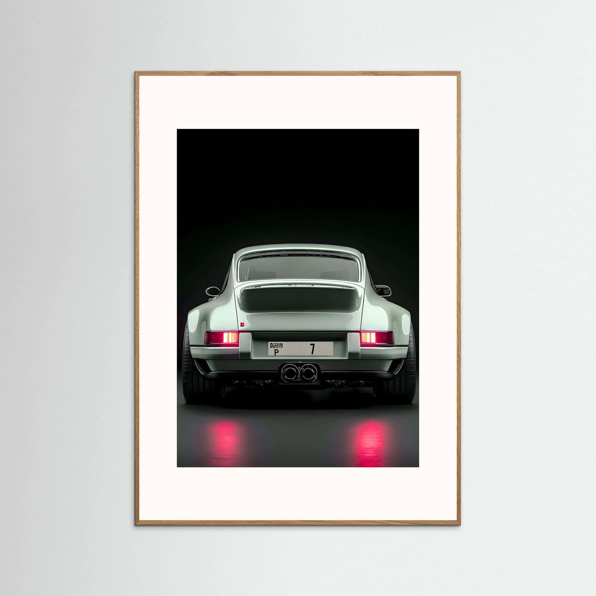 classic Porsche 911 wall art-Classic Porsche 911 Rear View