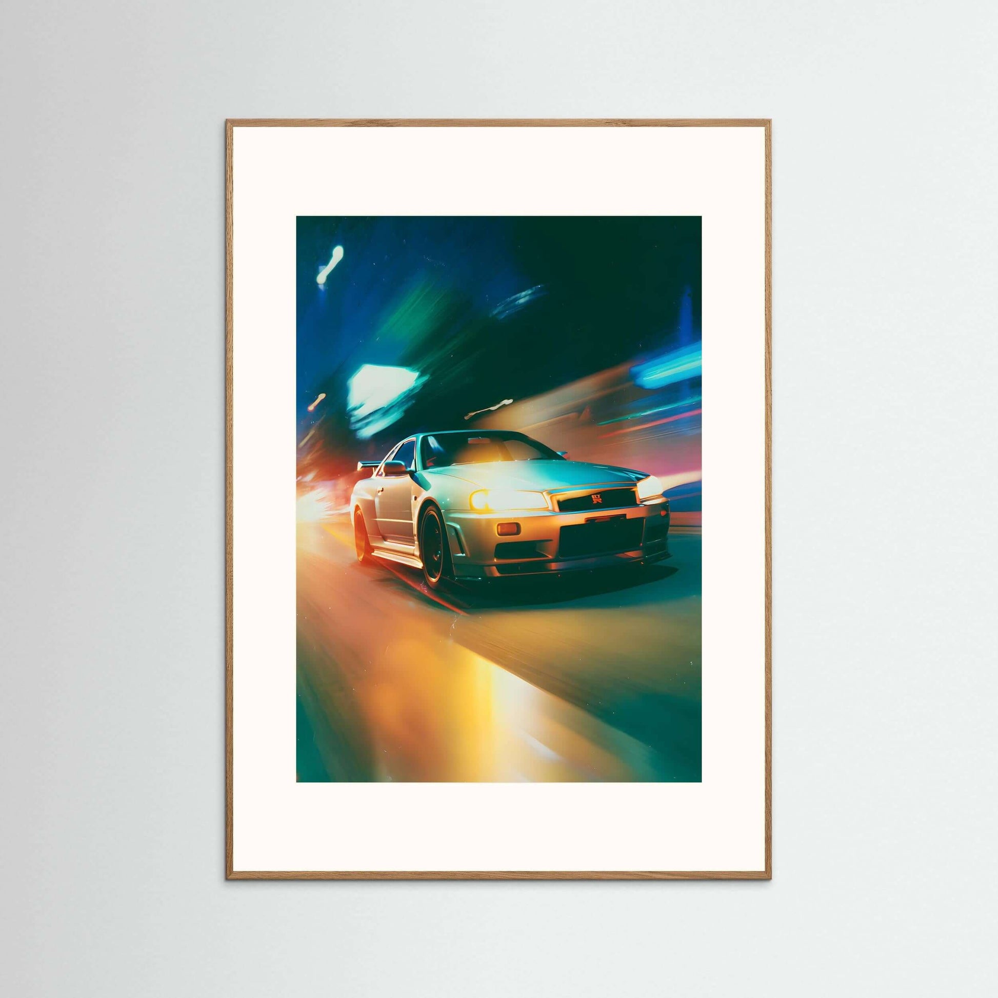 neon cinematic wall art-Neon Velocity Wall Art 