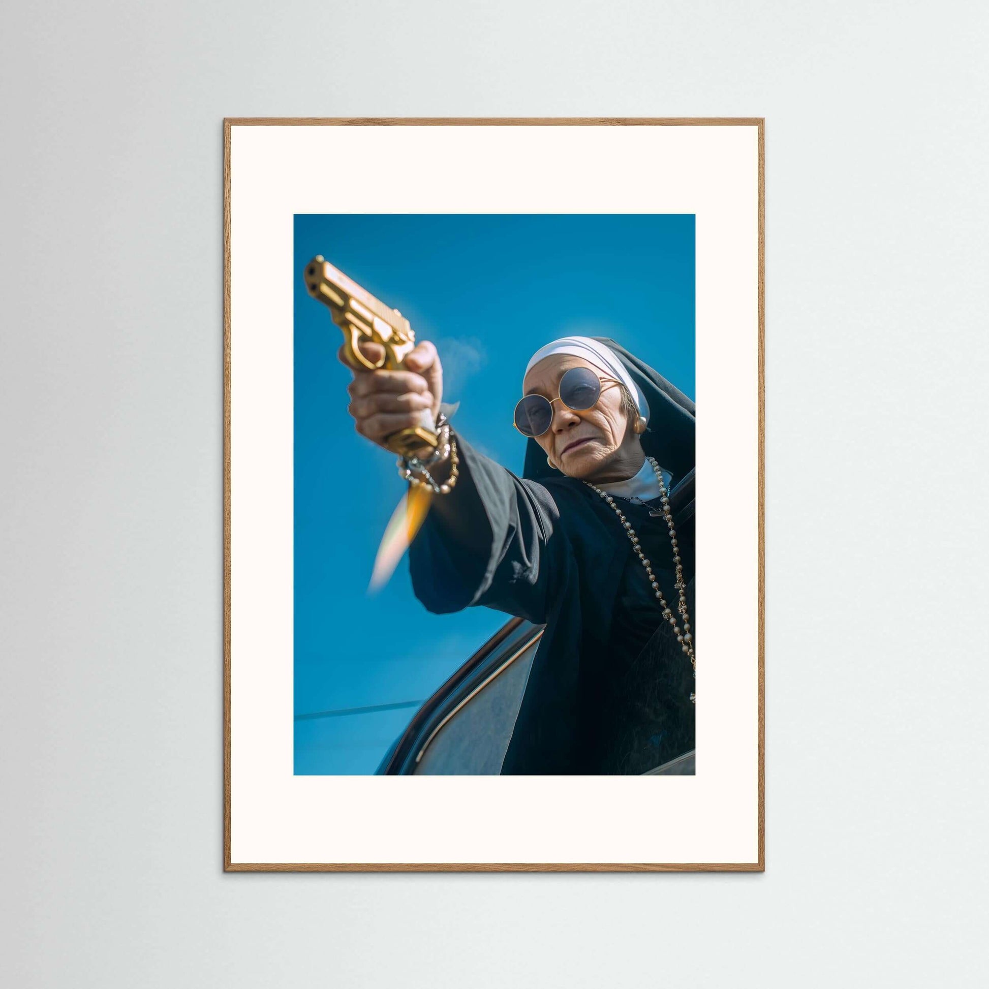 Rebel Faith Wall Art – Cinematic Street Portrait Canvas Print