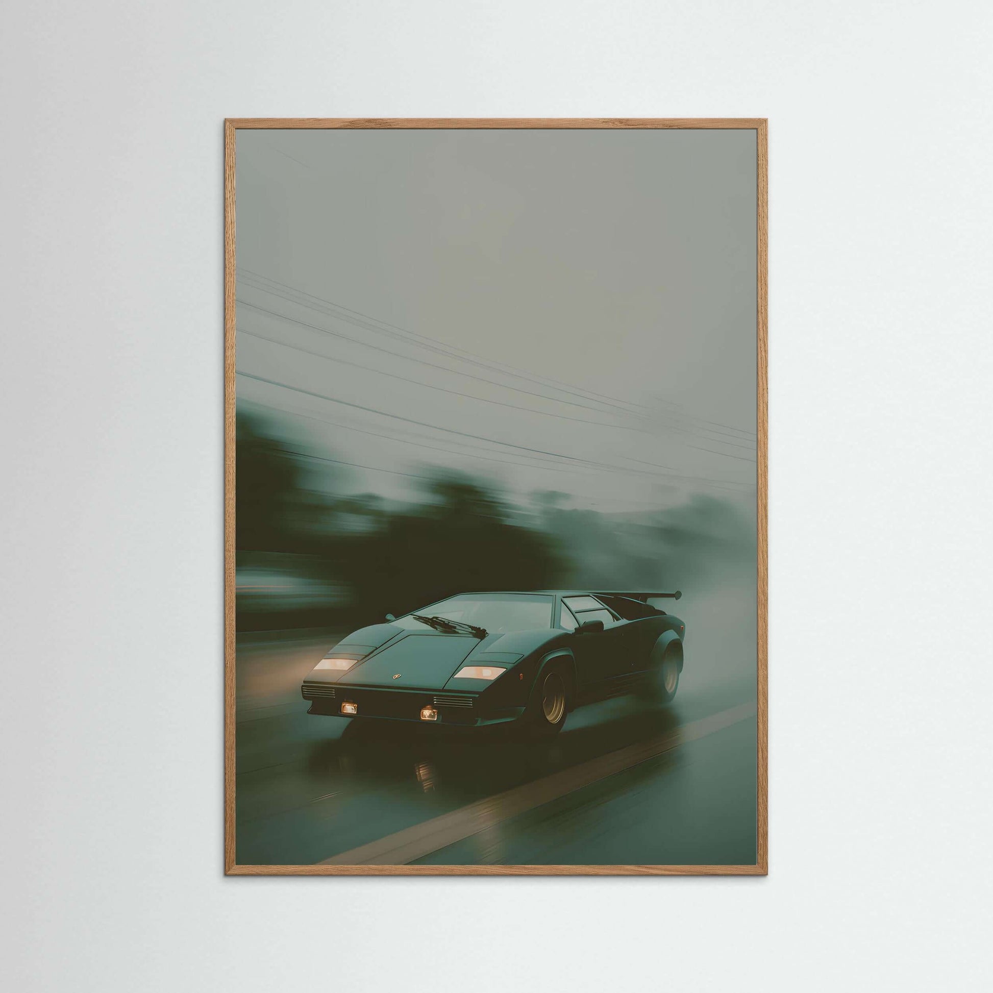 Lamborghini Countach wall art – Cinematic Supercar Canvas Print
