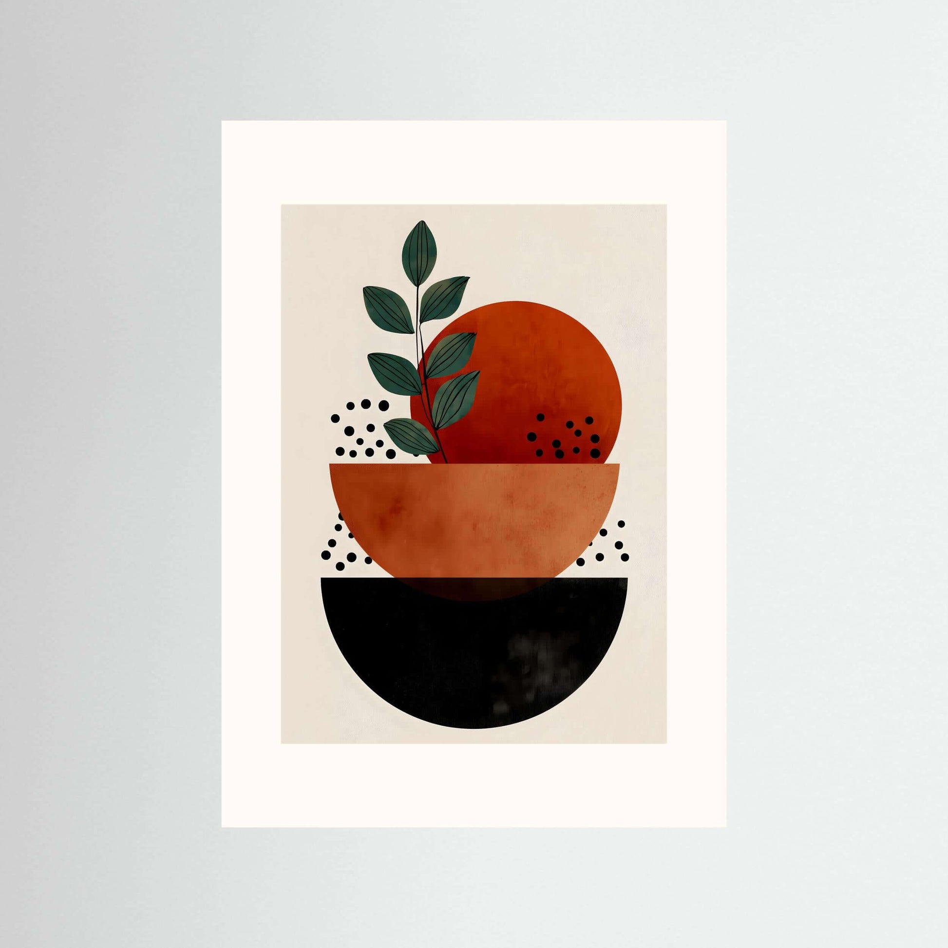  Japandi botanical wall art print-Natural Balance 