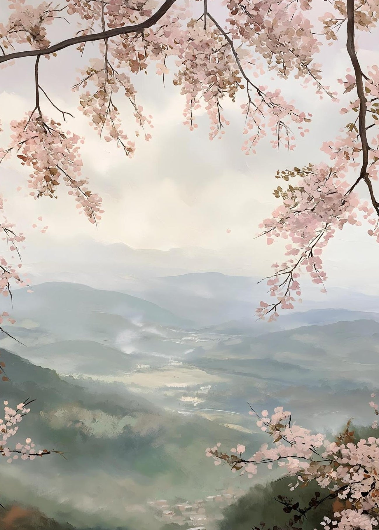 Cherry Blossom Mountain View