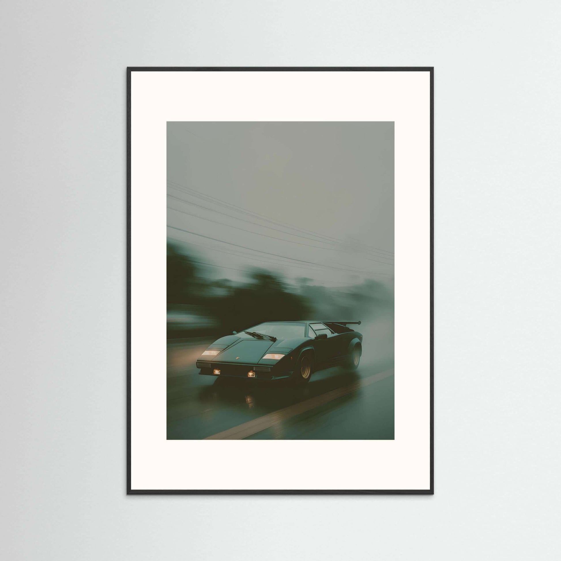 Lamborghini Countach wall art – Cinematic Supercar Canvas Print