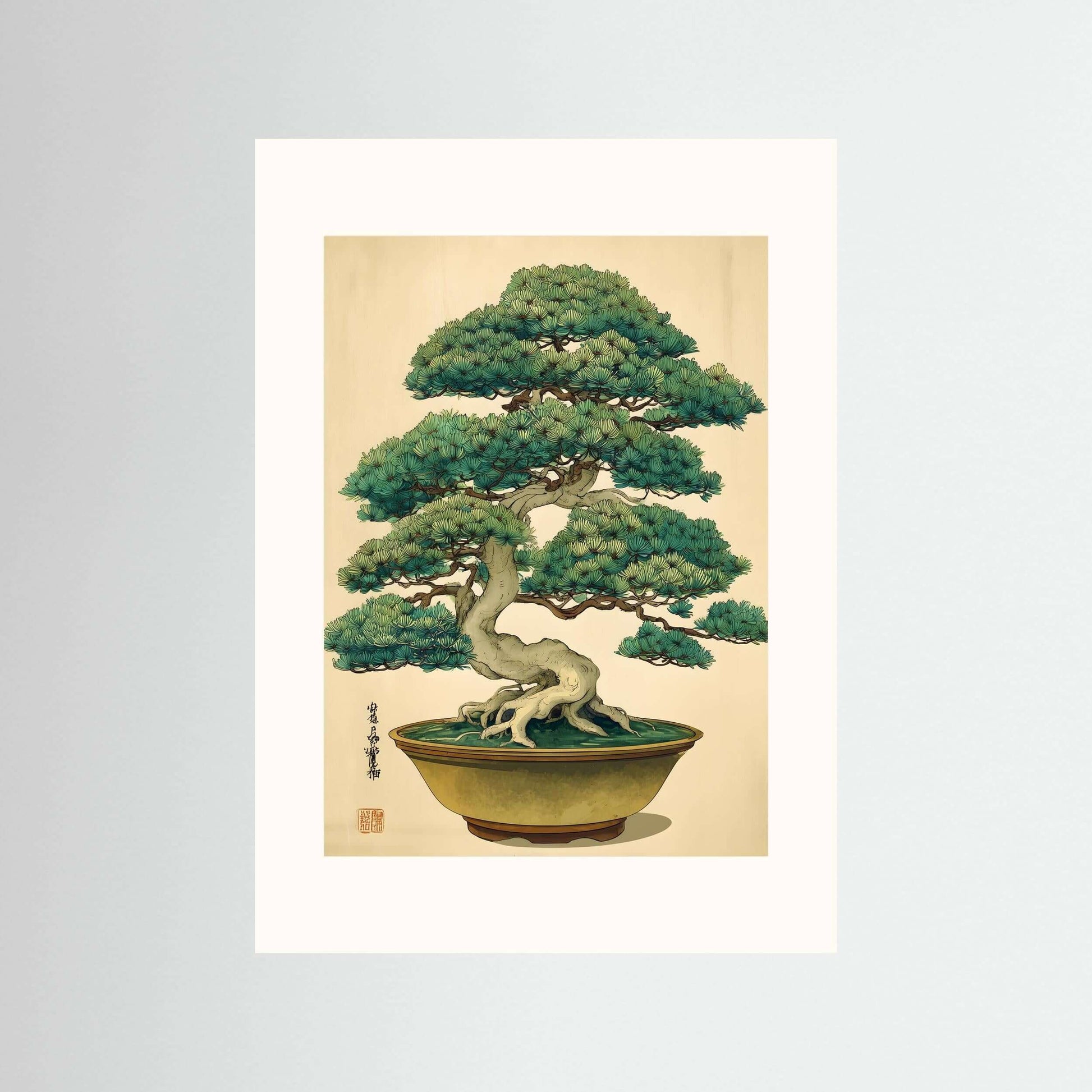  Japanese bonsai tree wall art-Timeless Balance