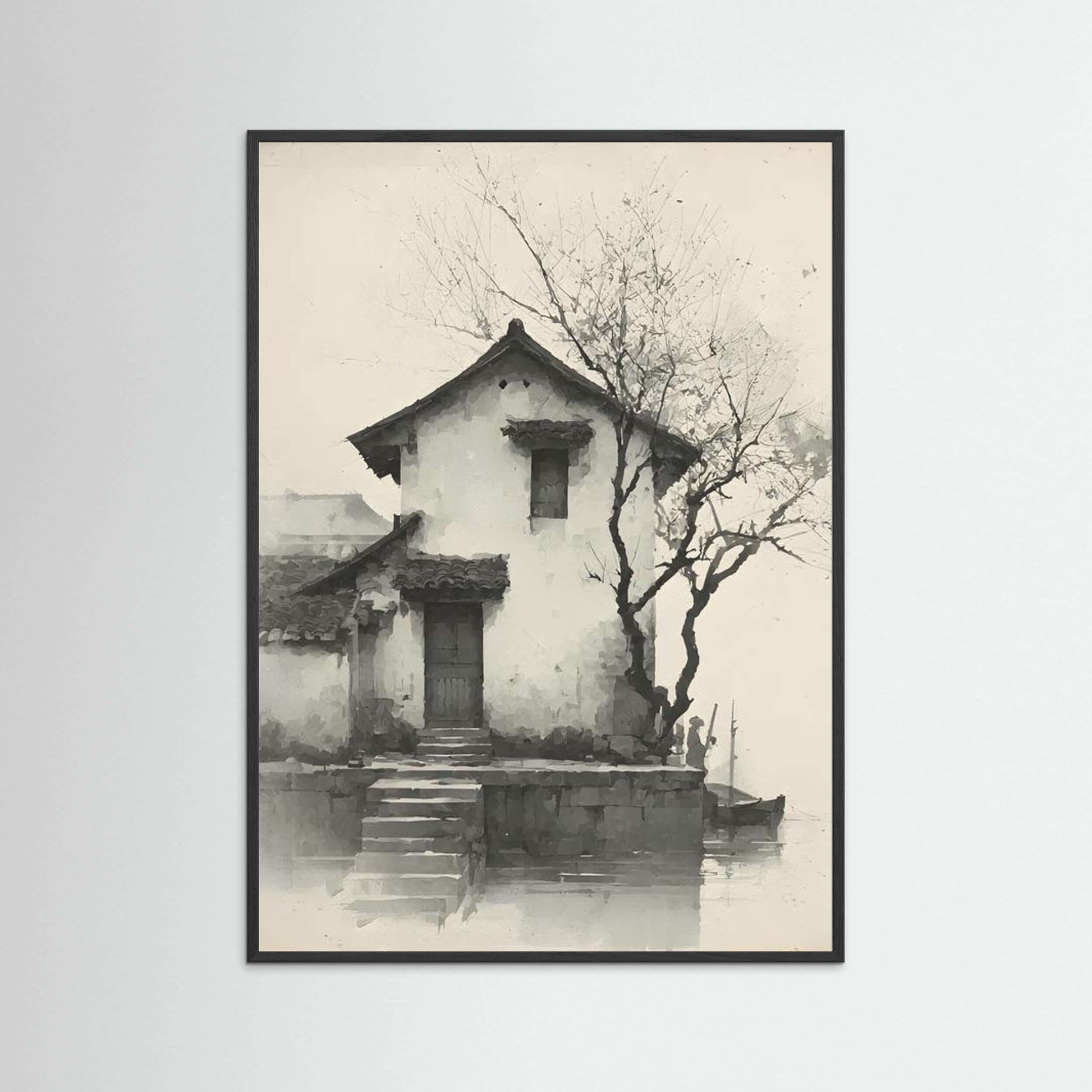 minimalist ink house design-Silent Dwelling