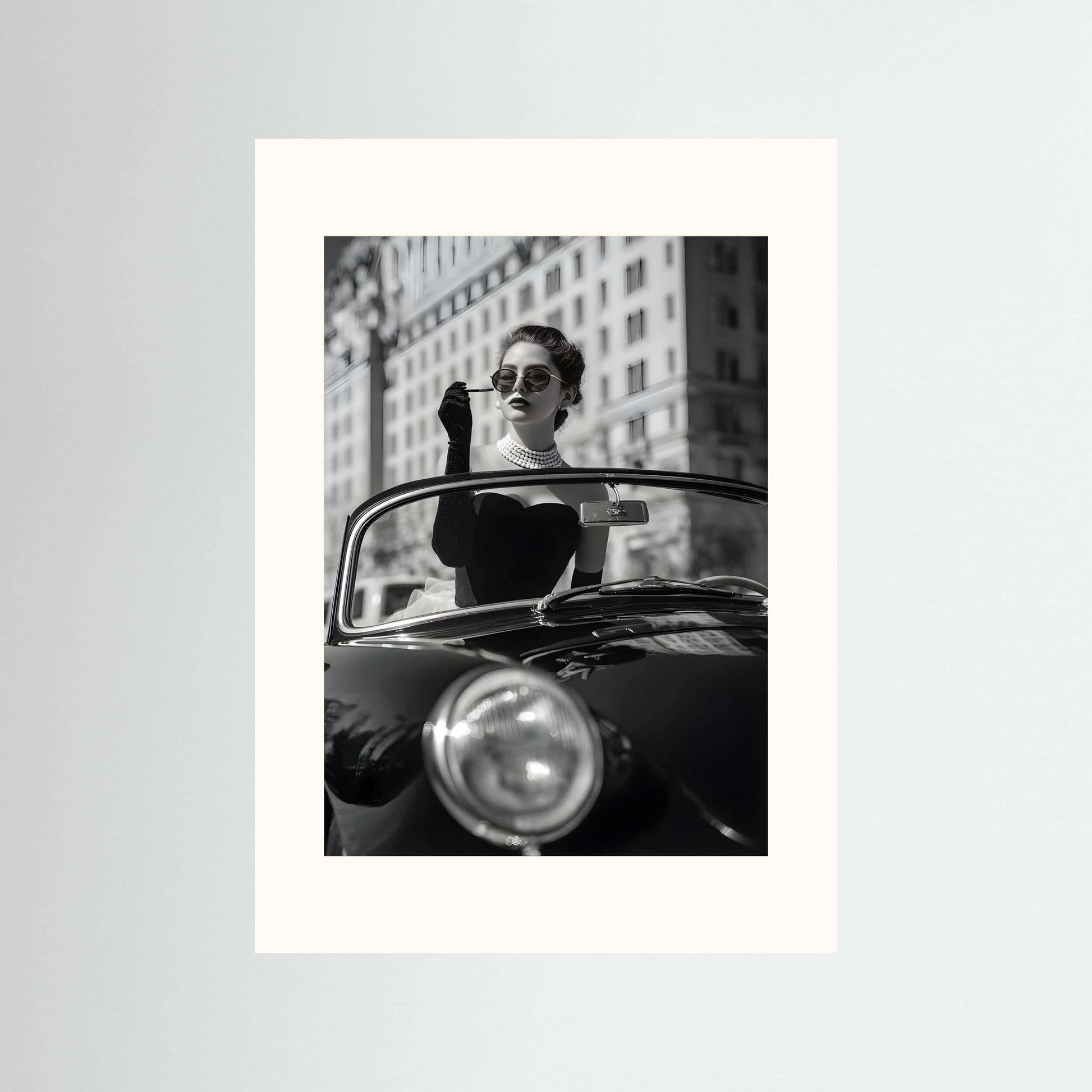 vintage luxury fashion wall art-Vintage Noir Elegance Print 