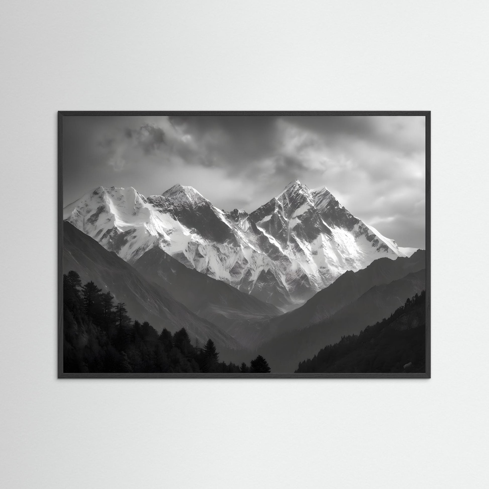 Black and White Mountain Pike Peaks Landscape